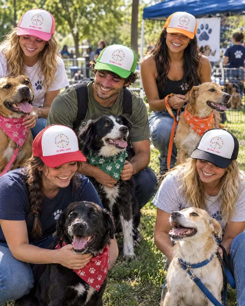 Trucker καπέλα με τύπωμα – Give Animals a Chance