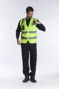 Γιλέκο υψηλής ευκρίνειας με φερμουάρ και τσέπες