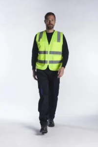 Γιλέκο υψηλής ευκρίνειας με φερμουάρ και τσέπες