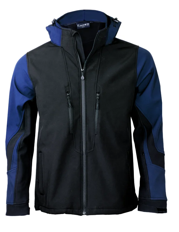 Μπουφάν softshell sport 3 layers με κουκούλα