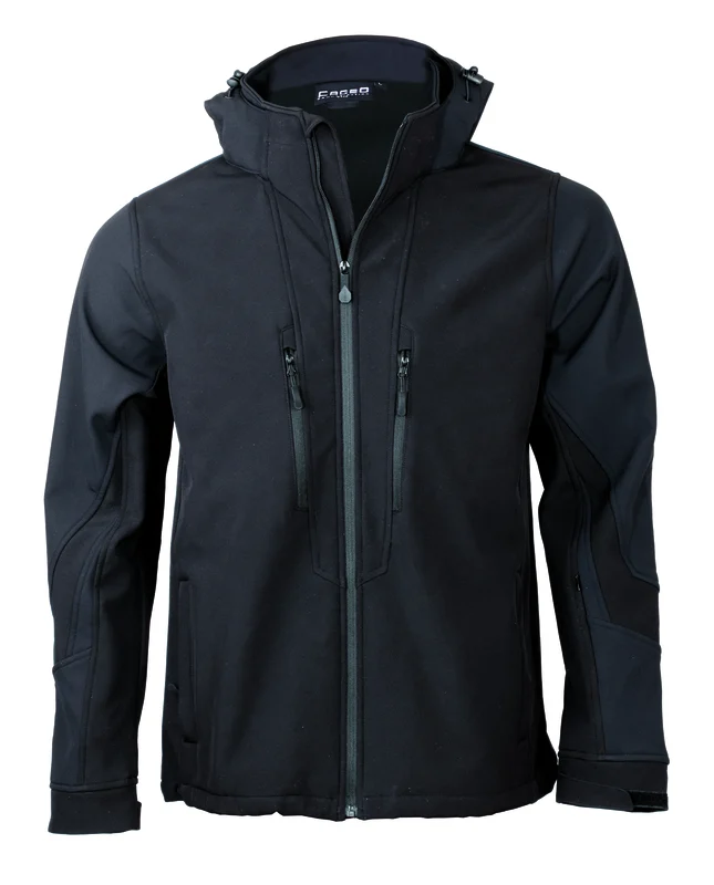 Μπουφάν softshell sport 3 layers με κουκούλα