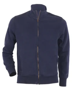 Ζακέτα φούτερ με rib γιακά 330gr COLORS