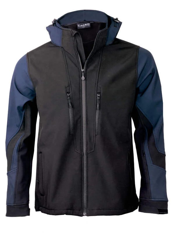 Μπουφάν softshell sport 3 layers με κουκούλα