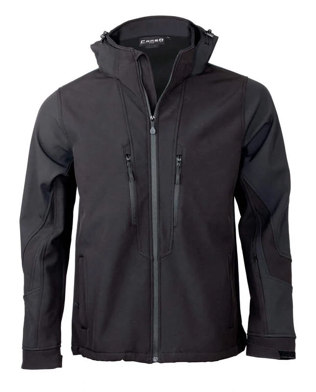 Μπουφάν softshell sport 3 layers με κουκούλα