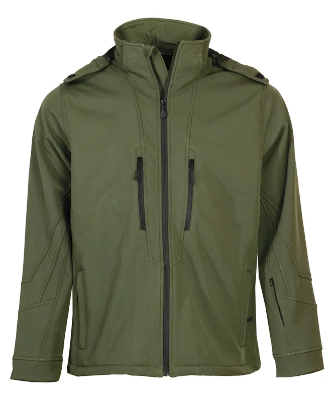 Μπουφάν softshell sport 3 layers με κουκούλα