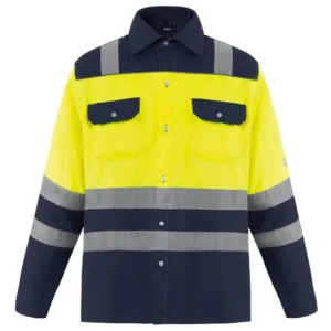 Πουκάμισο APOLLO HI-VIS BOTTLE GREEN/FLUOR YELLOW