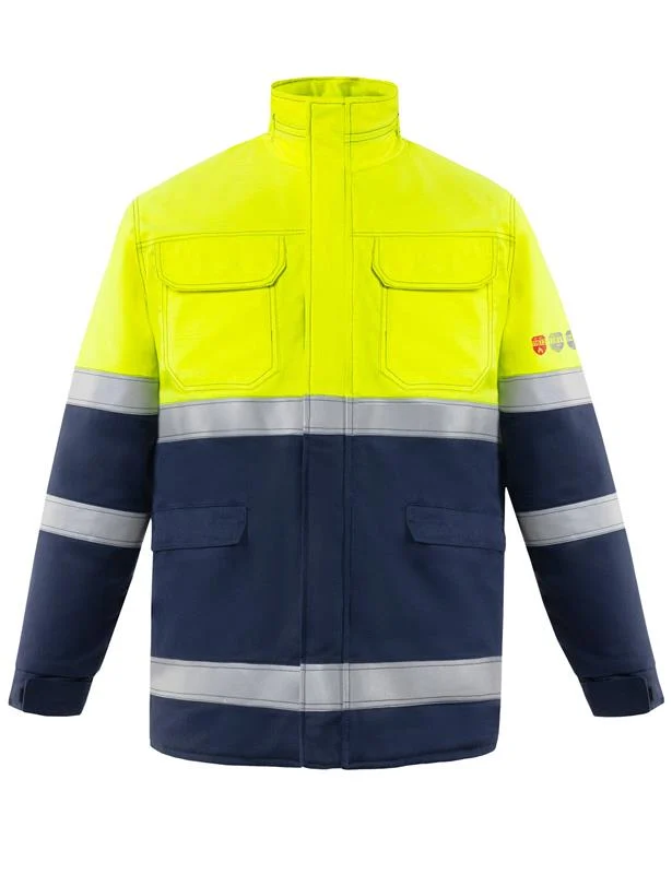 Τζάκετ Parka πολλαπλής προστασίας SHIELD-V RED/FLUOR YELLOW